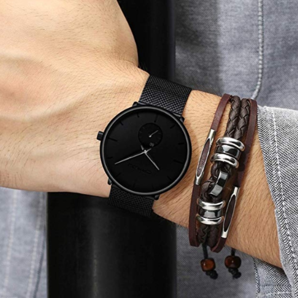 Men's Watch Ultra Thin Wrist Watches for Men - Picture 3 of 6
